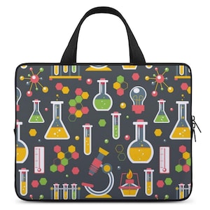 Chemie Laptoptasche, Science Lab, Forschung, Computer, Macbook Air, Notebook 13 15 17 Zoll, Tasche mit Schutzpolsterung