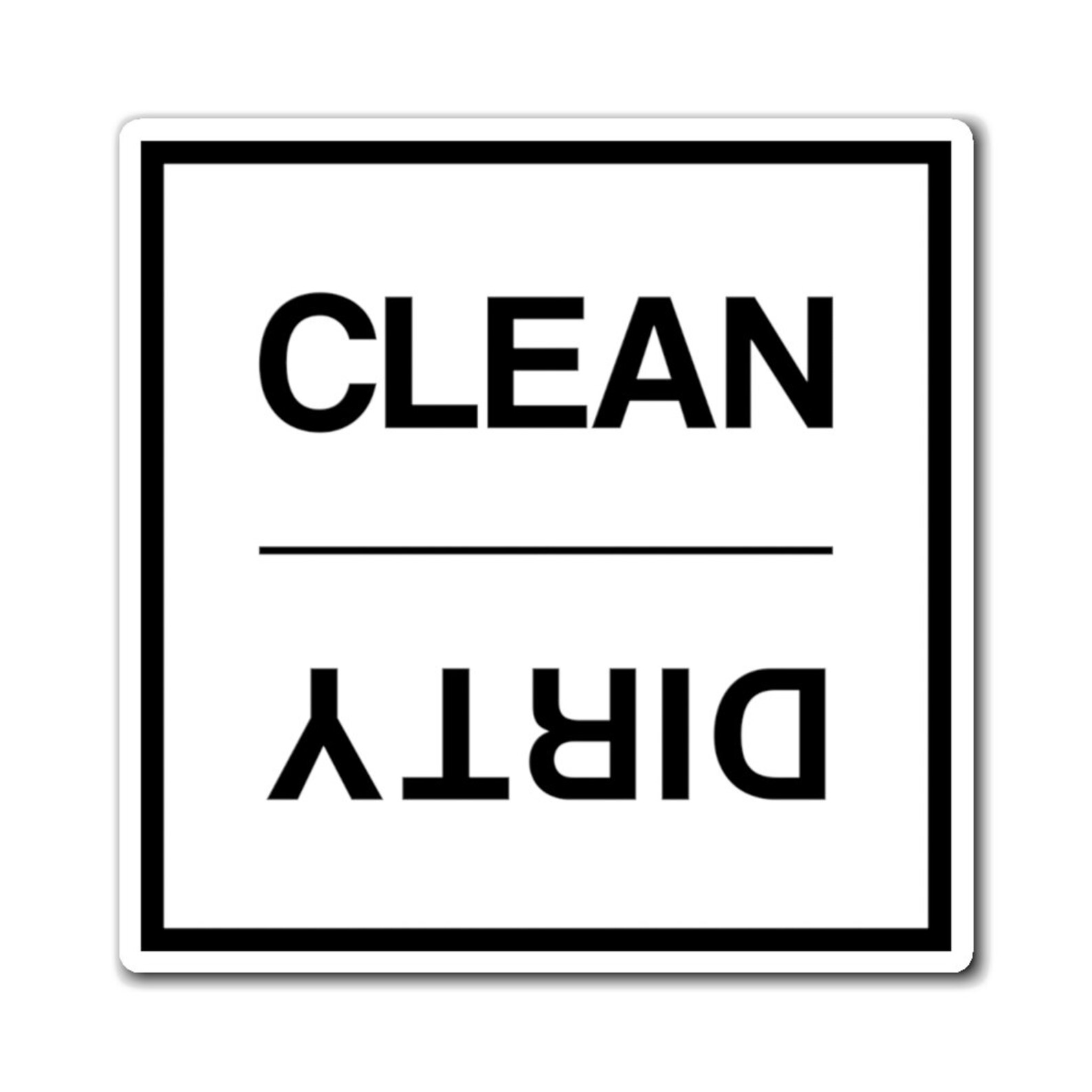 Clean Dirty Dishwasher Magnet Funny Dishes Sign USA Made | Etsy