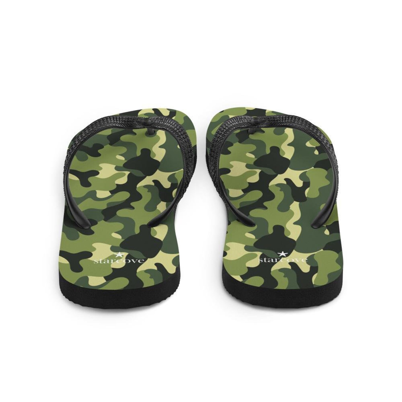 Army Pants and Flip Flops Green Camo Camouflage Print Men Etsy