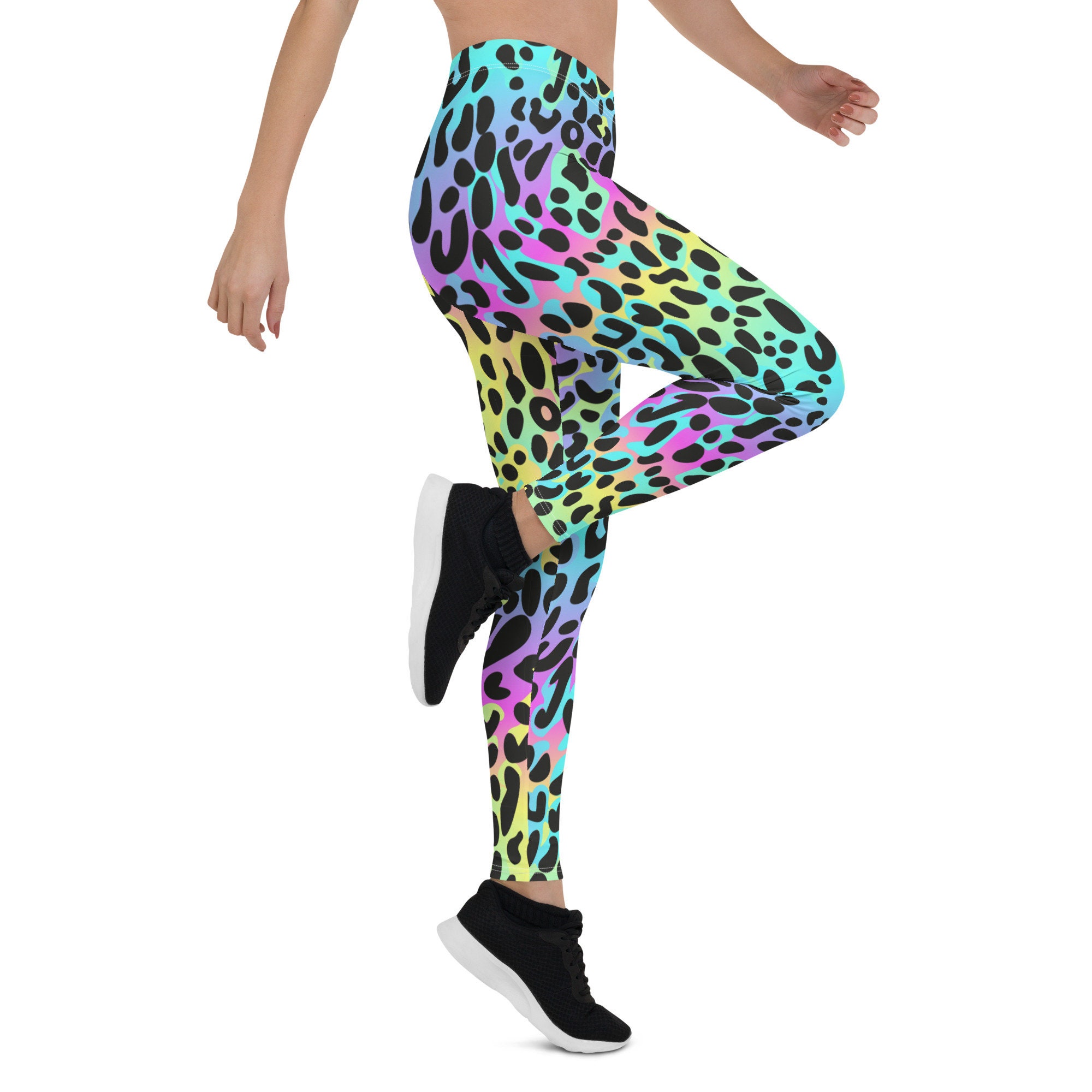 Rainbow Leopard Leggings Women, Animal Gradient Printed Yoga Pants Cute  Graphic Workout Gym Fun Designer Tights Gift -  Canada