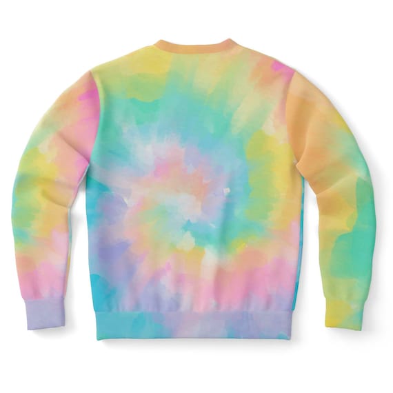 Tie Dye Sweatshirt, Pastel Rainbow Graphic Crewneck Fleece Cotton Sweater  Jumper Pullover Men Women Adult Aesthetic Top - Etsy Canada