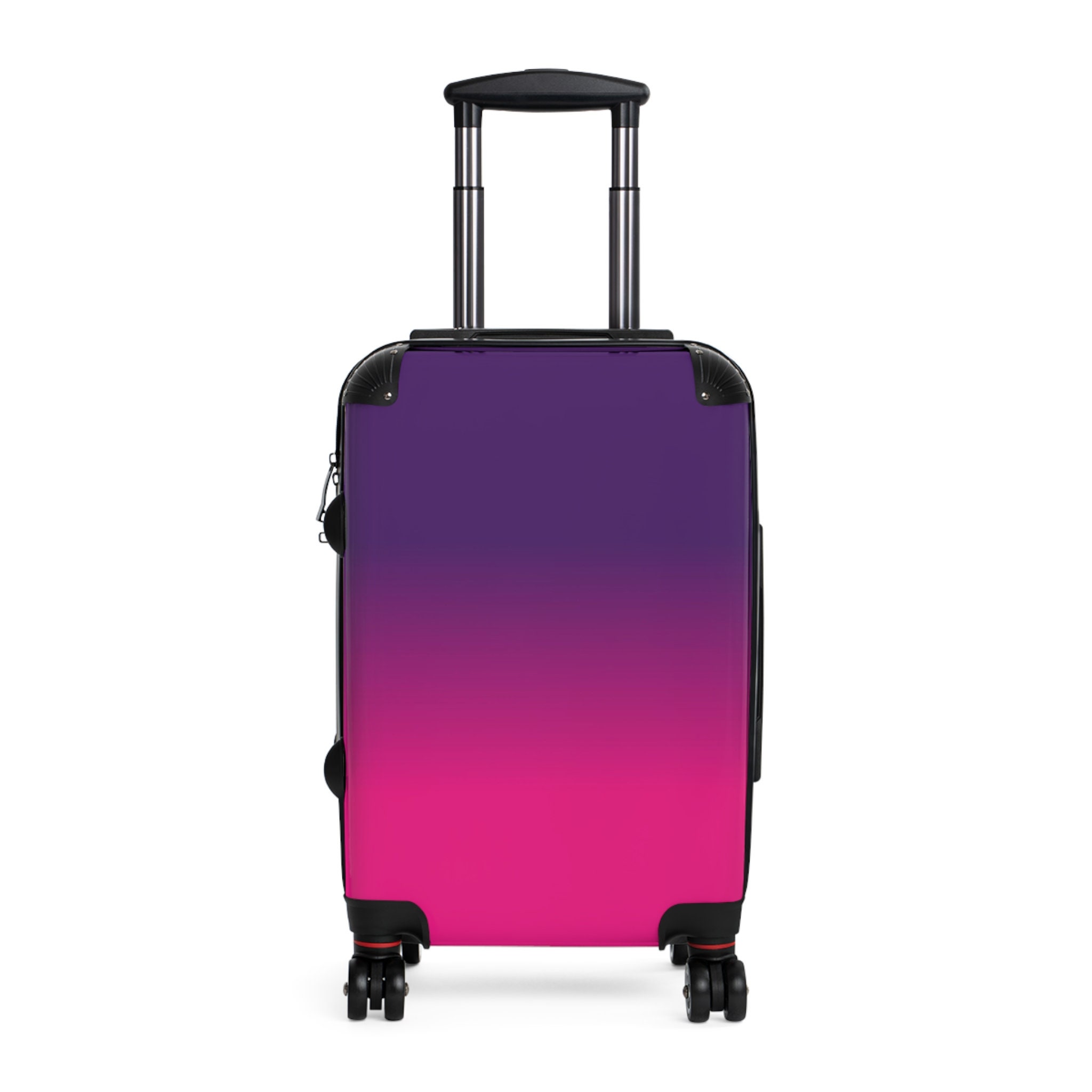 Purple Pink Suitcase Luggage, Ombre Tie Dye Carry on 4 Wheels