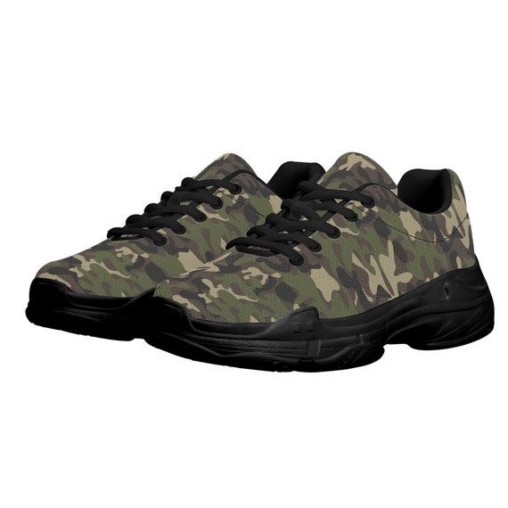 Green camo trainers sale