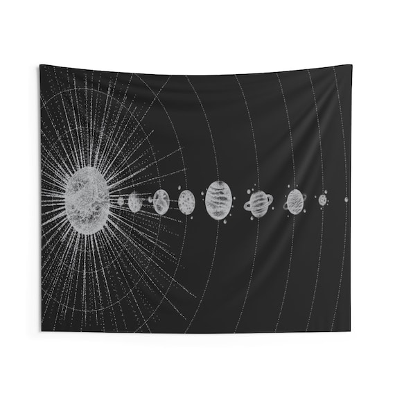 Planets Sun Tapestry Entire Solar System Space Astronomy Landscape Indoor Wall Art Hanging Tapestries Large Small Decor Home Dorm Room Gift Etsy