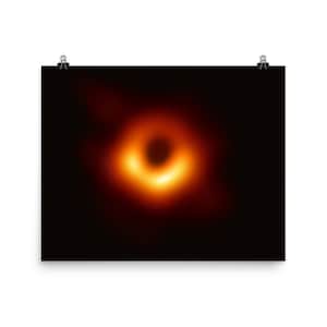 First Horizon Scale Image of a Black Hole Photo Poster, Galaxy Space Wall Art Event Horizon Celestial Outer Space Print