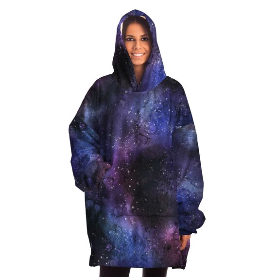 galaxy hooded blanket