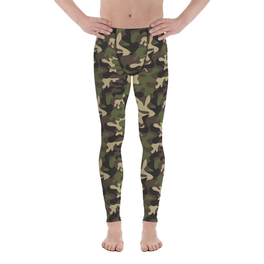 Pink & Black Camo Camouflage High Waist Leggings Pants Rave