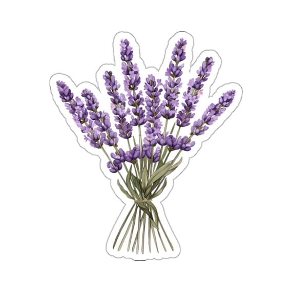 Lila Lavendel Sticker Set – Florale Aufkleber Für Journal, Planer & Scrapbooking (2 Bögen)
