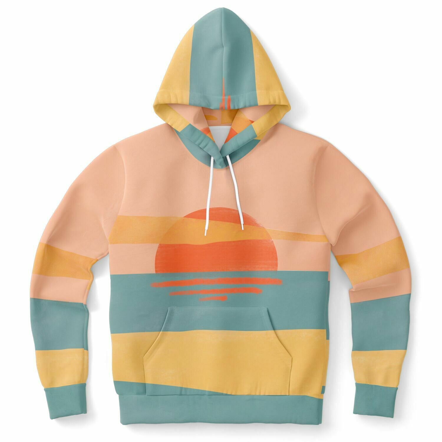 Black Hoodie Men Hommes/Femmes Solid Color Yellow Stripe Va