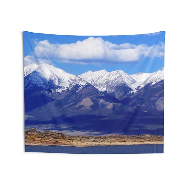 Rocky Mountain Colorado Tapestry, Scenic Adventure Nature Indoor Wall Large Small Hanging Tapestries Bedroom Decor