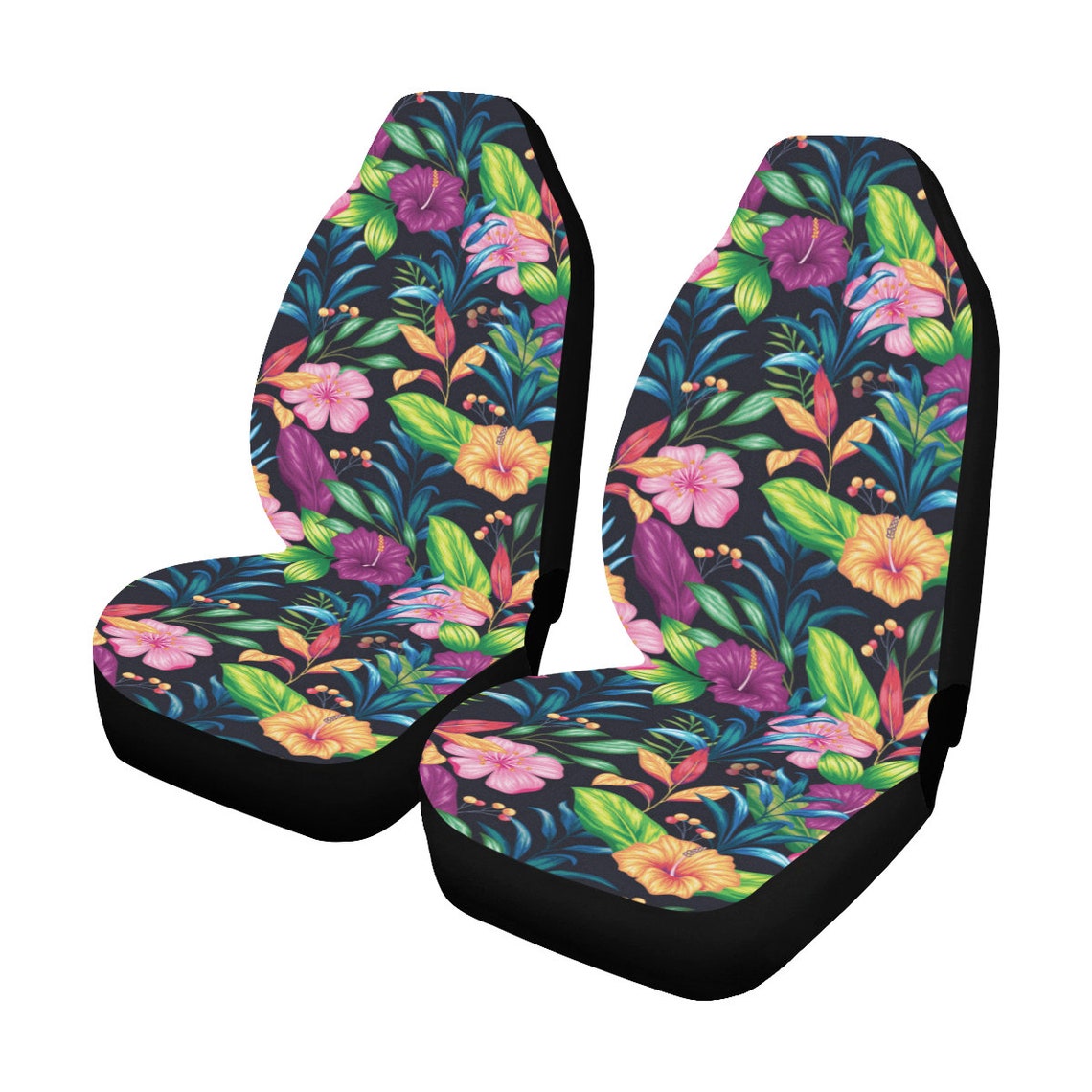Flower Car Seat Covers for Vehicle 2 Pc Floral Pretty Cute Etsy UK