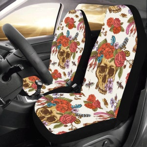 Sugar skull car seat cover - .de
