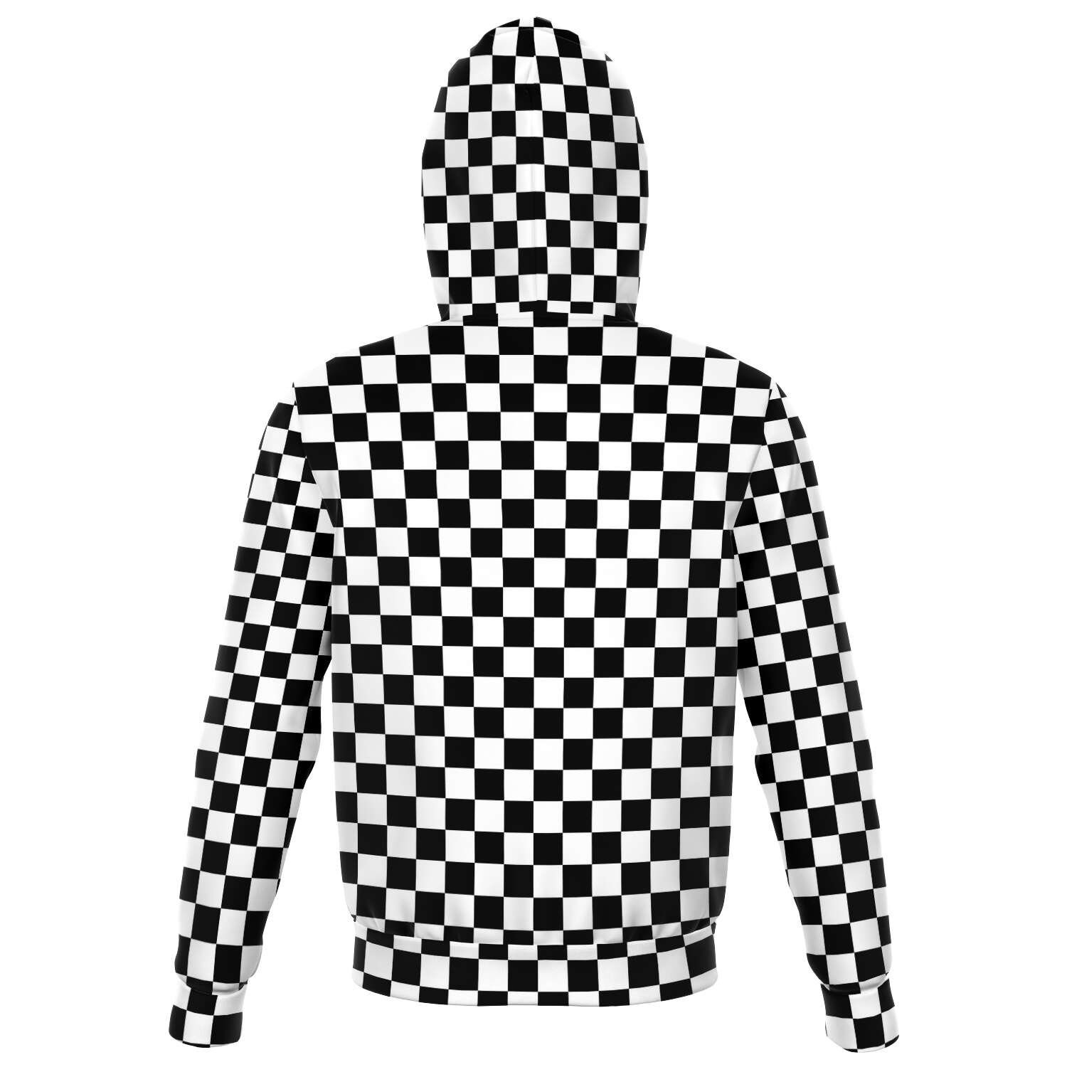 Black White Check Zip up Hoodie Checkered Racing Front Zip Pocket Men Women Adult Aesthetic Graphic Cotton Hooded Sweatshirt Etsy UK