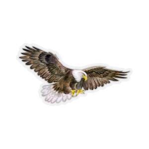 Adesivi American Eagle, aquila calva uccello vinile per computer portatile bottiglia d'acqua carina bicchiere paraurti auto etichetta estetica finestra parete decalcomania fustellata