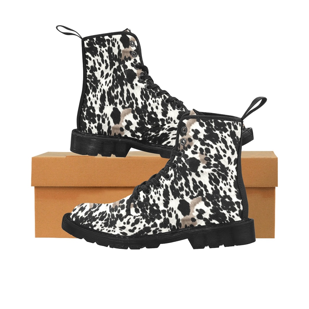 Cow Print Women's Boots
