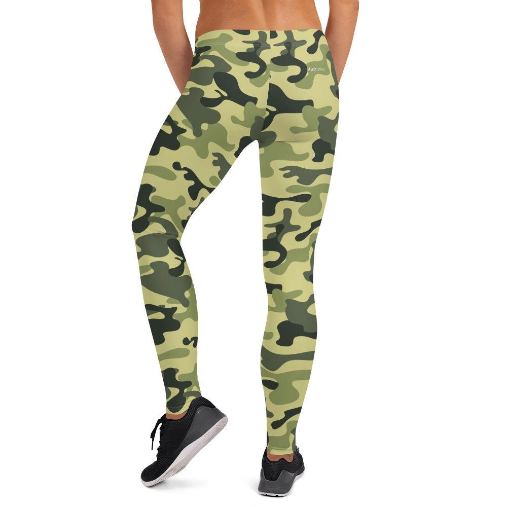 Green Sand Army Camouflage Workout Pants Womens Leggings Camo | Etsy