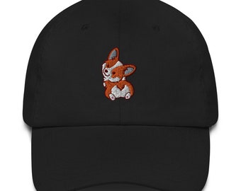 Cappello Da Baseball Not Today Corgi - Berretto Regolabile Ricamato In Nero, Regalo Per Amanti Dei Cani, Taglia Unica