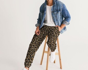 Generisch Pantalon De Jogging Pour Femme Confortable Et Léger - Respirant - Avec Motif Léopard - Élégant - Jambes Larges - Pantalon De Loisirs - Taille Haute - Décontracté - Pantalon D'extérieur Pour