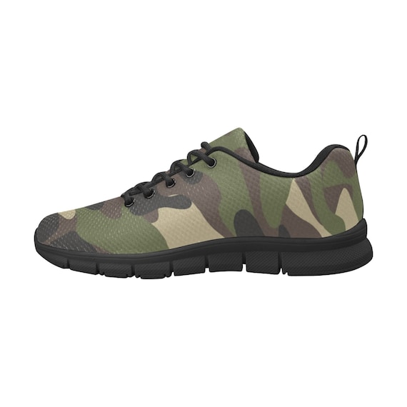 Army print trainers best sale