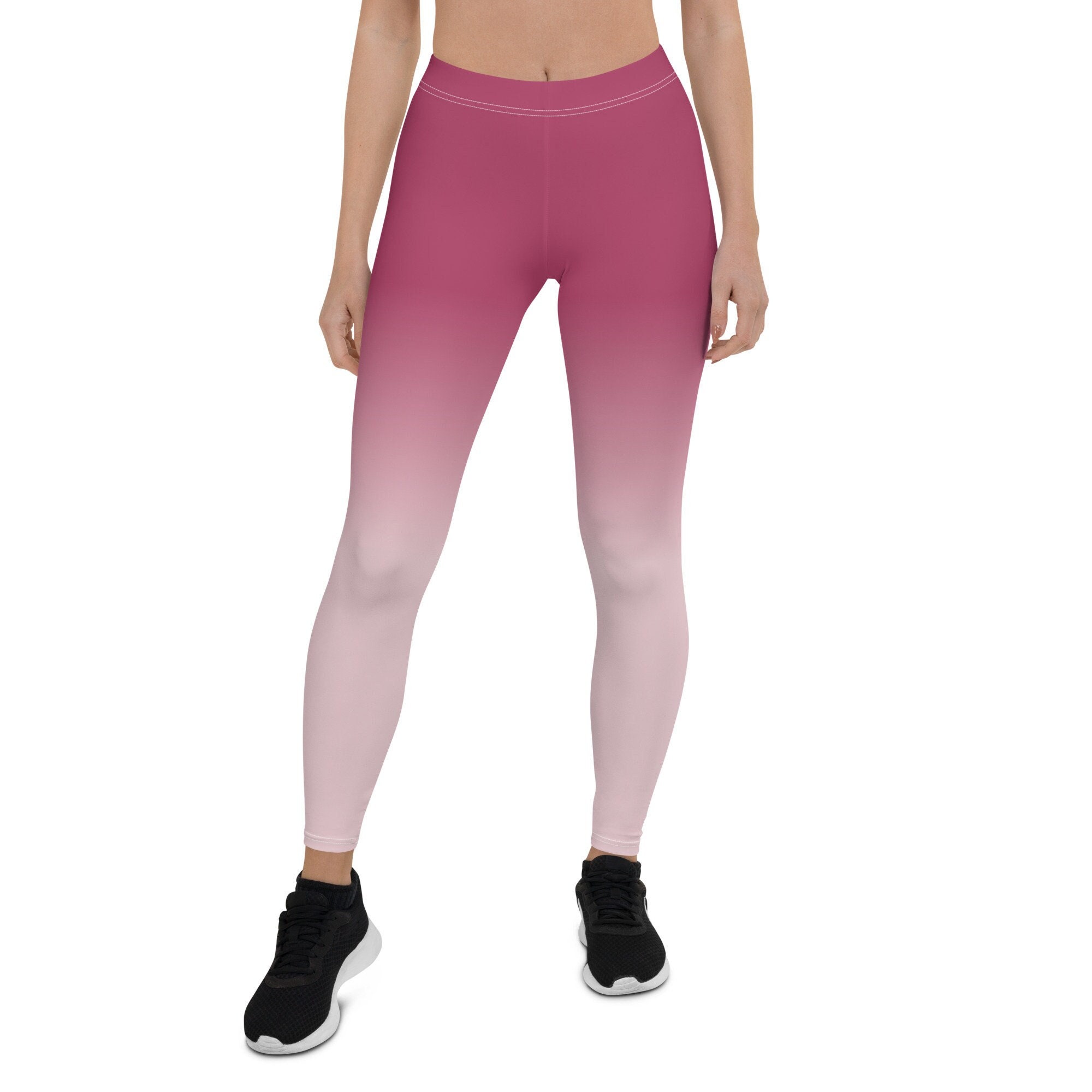 Pink ombre leggings hotsell