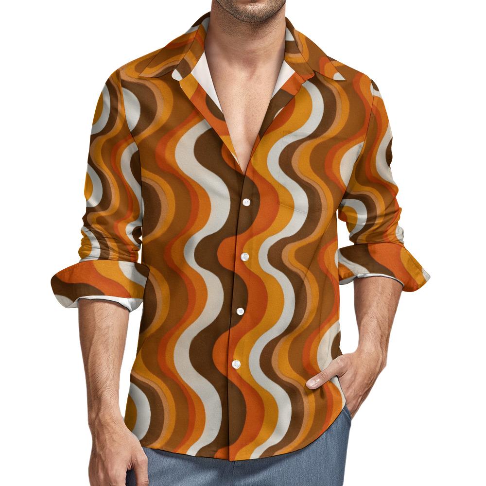 70s Long Collar Shirt - Etsy