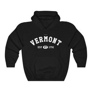 Vermont VT State Hoodie, I Love Vermont Retro Vintage Home Pride Souvenir USA Gifts Travel Pullover Men Women Hooded Sweatshirt