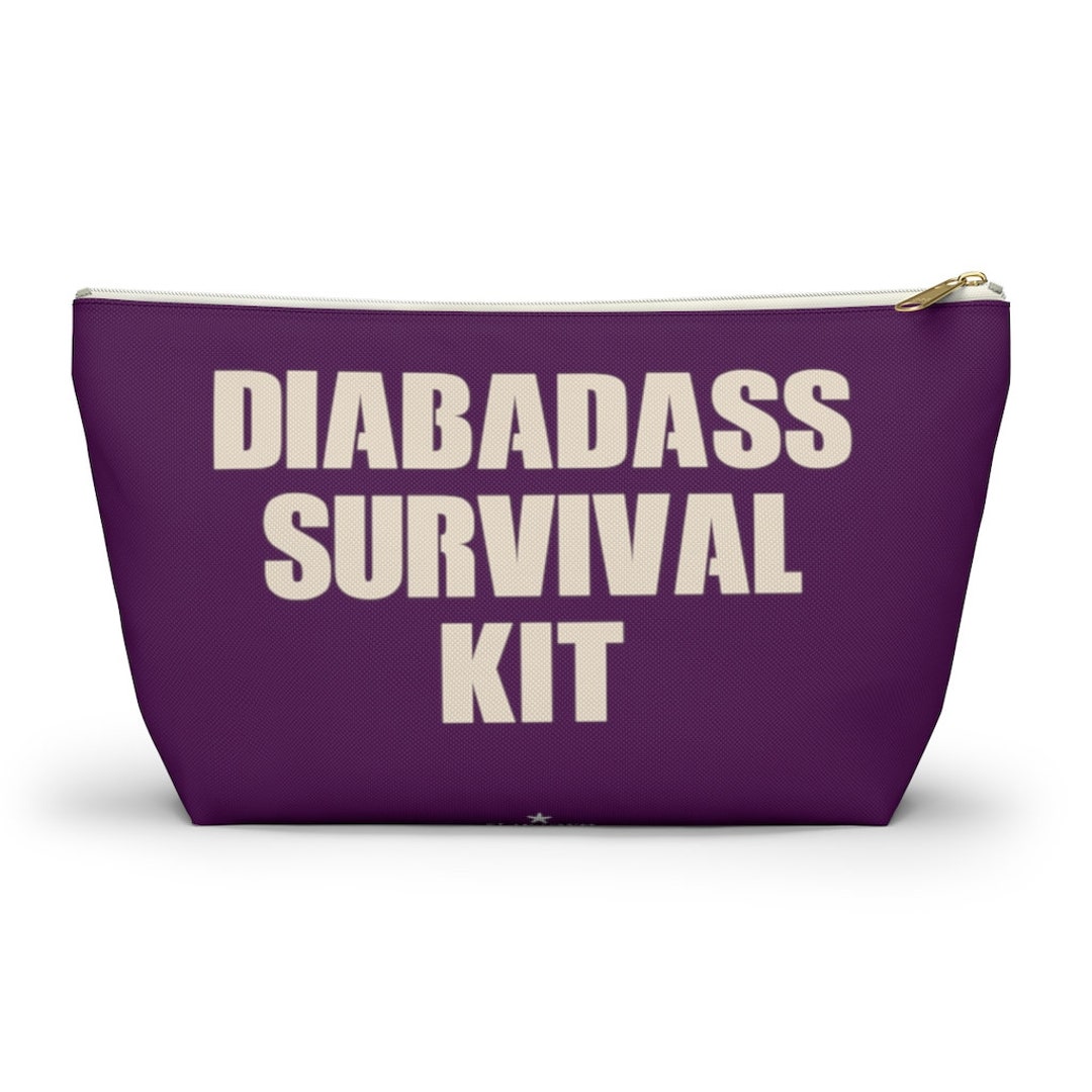 Diabadass Survival Kit Bag, Diabetes Bag, Fun Diabetic Supply Case
