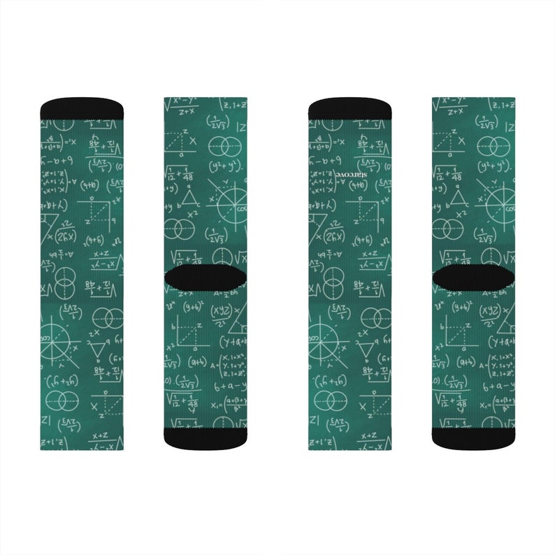 Math Socks, Science Teacher Mentor Chalkboard Formulas Mathematics ...