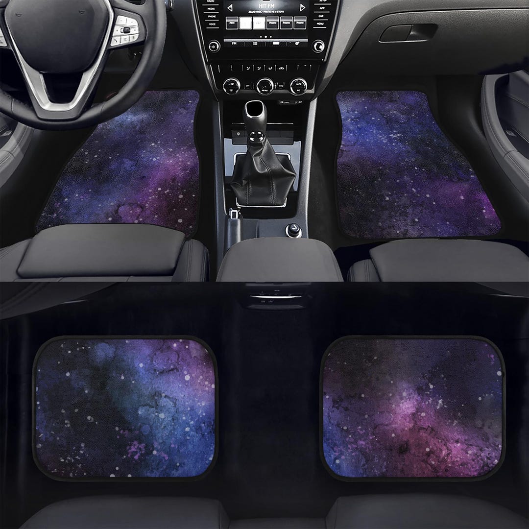 Galaxy Car Front and Back Floor Mats (set of 4), Space Stars Universe ...
