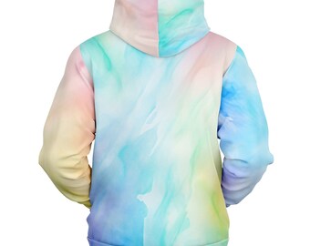 Sweat à capuche ZEGY pour femme, pull simple à capuche avec poche kangourou, 1077 Bleu clair