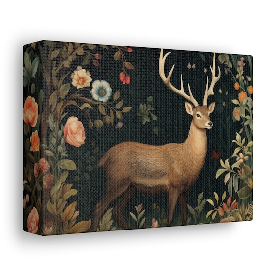 Large Wallet- Antlers and Flowers Large Wallet- Antlers and Flowers