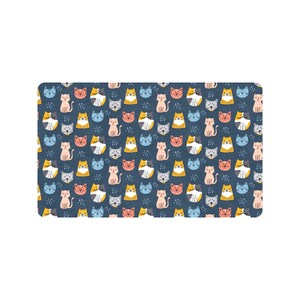 Cats Doormat, Kittens Unique Outdoor Welcome Floor Entry Mat Print Cool Picture Image Indoor Housewarming Gift