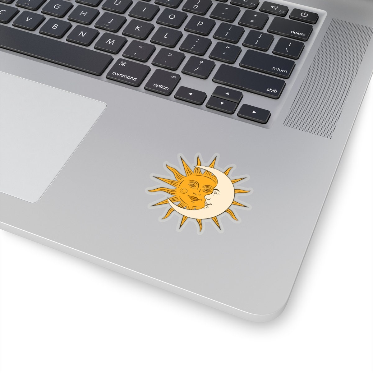 Sun Moon Sticker, Celestial Boho Laptop Decal Vinyl Cute Waterbottle ...