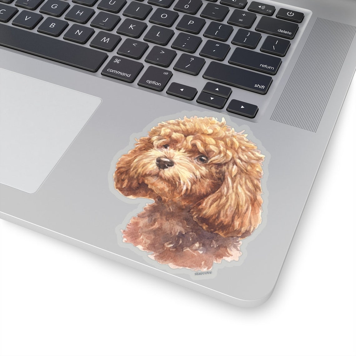 Caniche Dog Sticker acuarela Laptop Decal Vinyl Lindo - Etsy España