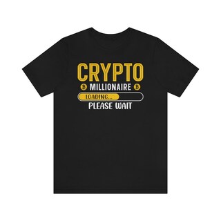 Maglietta Uomo Bitcoin Millionaire HODL Crypto - Stampa Divertente Vintage - Cotone Morbido - Bianco Taglia XL