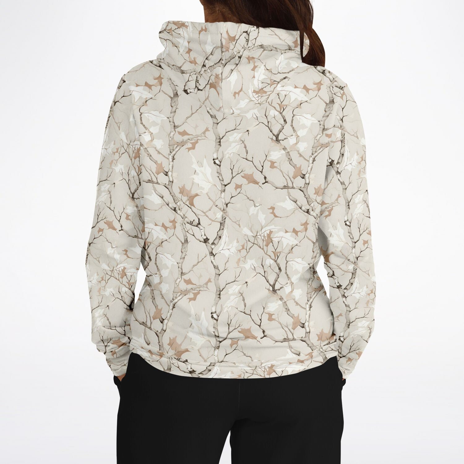 Real Camo Hoodie off White Cream Fall Leaf Camouflage Pullover Men Women Adult Aesthetic Graphic Cotton Hooded Sweatshirt Pockets Etsy