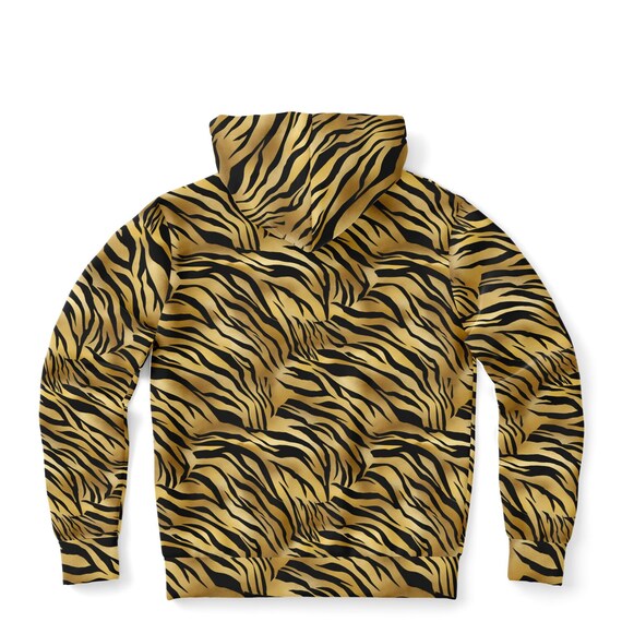 Tiger Stripes Zip up Hoodie Animal Print Full Zipper Pocket Men Women Unisex Adult Aesthetic Graphic Cotton Fleece Hooded Sweatshirt Etsy Australia