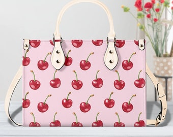 割引発見 Cherry Red Pink Crossbody Kawaii Fruit Fun Purse, Shoulder バッグ