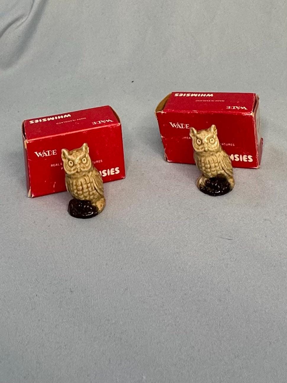 Vintage Wade Whimsie Owl With Original BOX