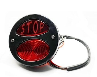 Custom Vintage Style  Bobber Brake license plate Brake Light