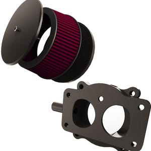 Kawasaki Vulcan vn900 to Harley Super Sucker Intake Air Cleaner (Adapter + Super Sucker (STAGE 1) Intake Air Filter )