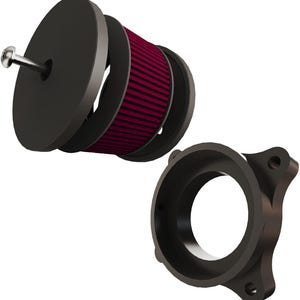 Yamaha V-Star Dragstar XVS650 to Harley Super Sucker Intake Air Cleaner (Adapter + Super Sucker Intake Air Filter )