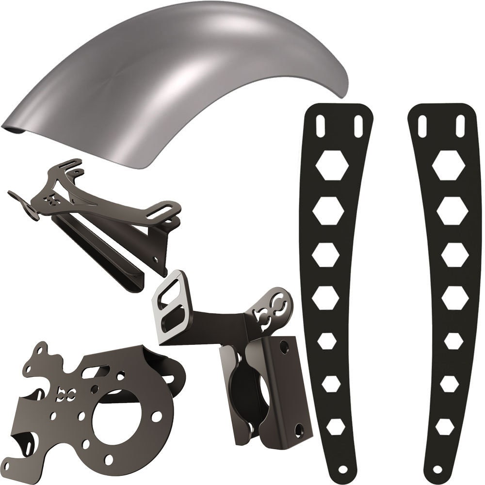 Kit combinato parafango posteriore Suzuki Boulevard C50 (VL800) (parafango posteriore + staffa parafango + staffa puntone parafango + staffa bici sinistra + puntoni)