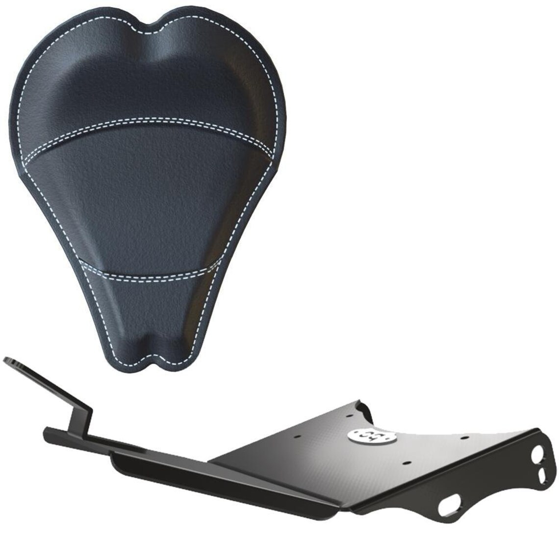 Honda Shadow Vt1100c shaft Leather Solo Seat Kit13 INCH Etsy