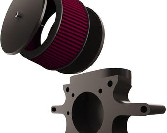 Suzuki Boulevard C50 (VL800) to Harley Stage 2 Intake Air Cleaner (Adapter + STAGE 2 Intake Air Filter )