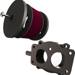 Kawasaki Vulcan vn900 to Harley Super Sucker Intake Air Cleaner (Adapter + Super Sucker Intake Air Filter )