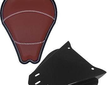 Yamaha V-Star Dragstar XVS650 Leather Solo Seat Kit (13" ANTIQUE)