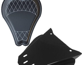 Yamaha V-Star Dragstar XVS650 Leather Solo Seat Kit (13" DIAMOND)