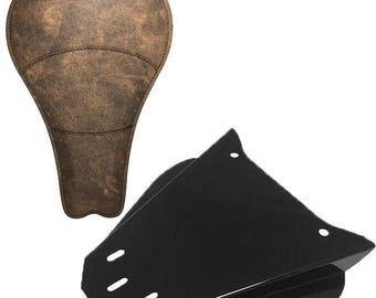 Yamaha V-Star Dragstar XVS650 Leather Solo Seat Kit (16" Rustico)