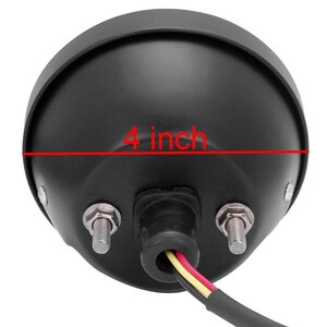 Custom Round Finned Grill Bobber Brake license plate Brake Light